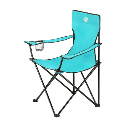 Scaun de camping pliabil turcoaz – Ușor, portabil
