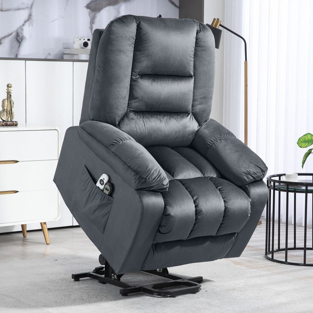 Electric recliner with massage, heating and footrest