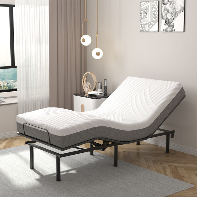 Saltea reglabilă Twin XL, spumă cu memorie gel de 20 cm