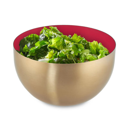 Two-Tone Stainless Steel Serving Bowl