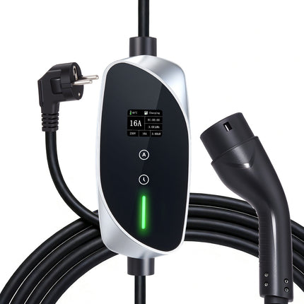 Type 2 Portable EV Charger 3.6 kW 16A, 6 m Cable