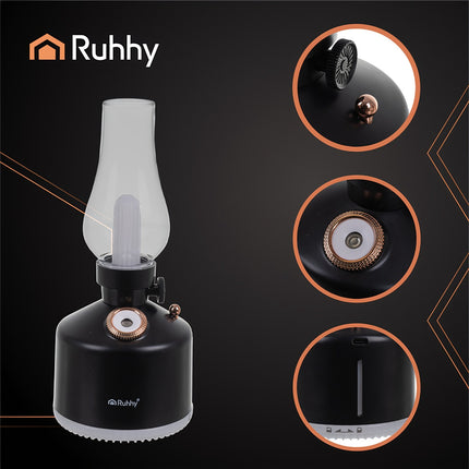 Umidificator de aer USB și lumină de noapte, 280 ml, 14 LED-uri RGB