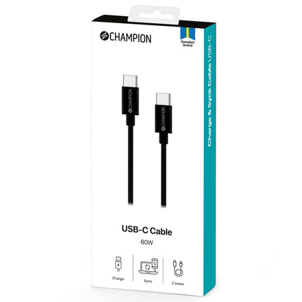 USB-C Cable 60W 2m Black