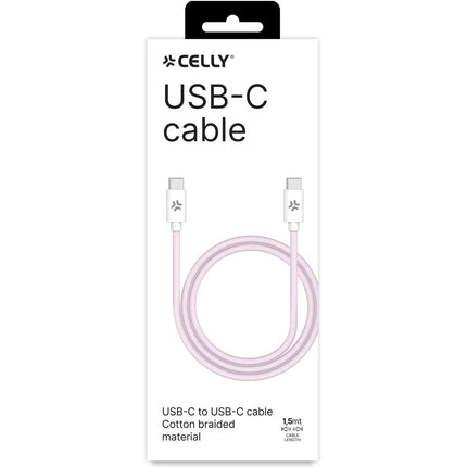 USB-C - USB-C cable 60W 1.5 m Pink