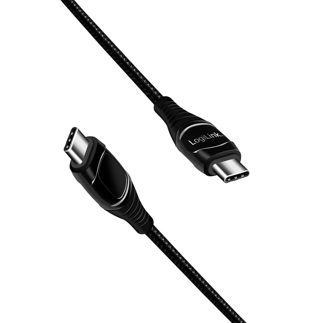USB-C - USB-C cable with display USB 2.0 PD 3.1 240W 1 m Black