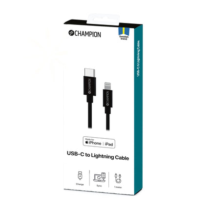 USB-C to Lightning Cable 1m Black