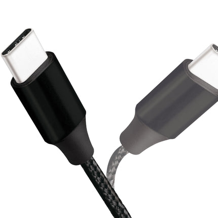 USB-USB-C Charge/sync cable USB 2.0 15W 0.3m Textile