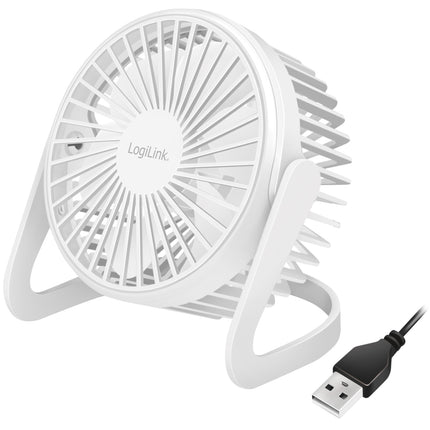 USB fan Ø12.7 cm White