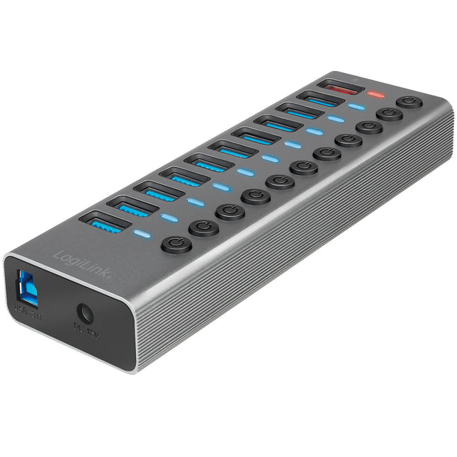 USB hub 10+1 port with separate On/Off buttons USB 3.2 Gen 1
