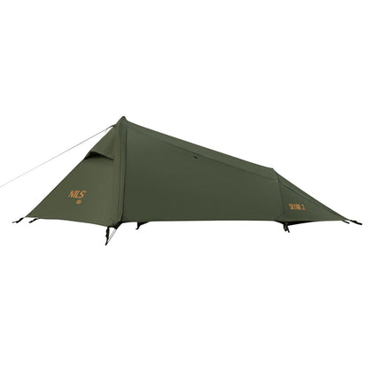 Cort ultra ușor pentru 2 persoane, verde, camping compact