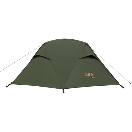 Cort ultra ușor pentru 2 persoane, verde, camping compact