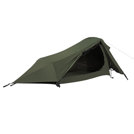 Cort ultra ușor pentru 2 persoane, verde, camping compact