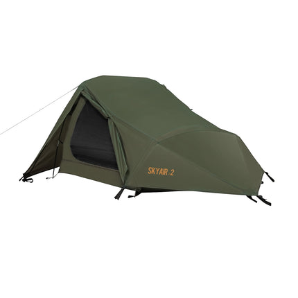 Cort ultra ușor pentru 2 persoane, verde, camping compact