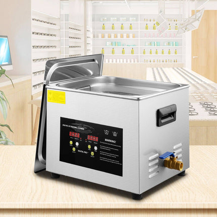 Ultrasonic Cleaner 15L, Digital Heater Timer, 40kHz