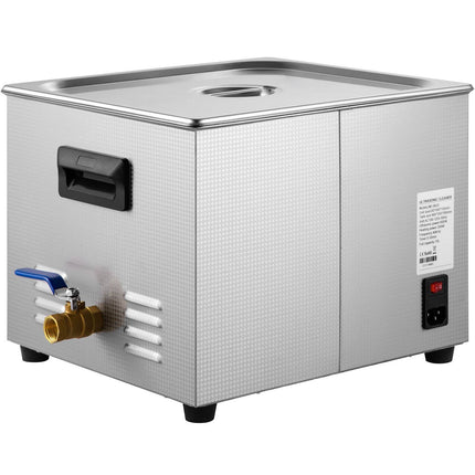 Ultrasonic Cleaner 15L, Digital Heater Timer, 40kHz