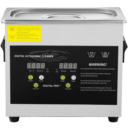 Ultrasonic Cleaner 3L, Digital Heater Timer, 40kHz