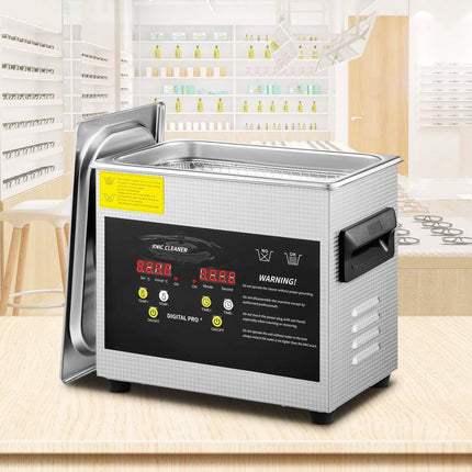 Ultrasonic Cleaner 3L, Digital Heater Timer, 40kHz