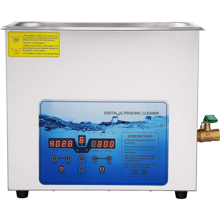 Ultrasonic Cleaner 6L 220V, 36–40kHz, Timer, Heater