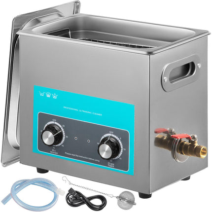 Ultrasonic Cleaner 6L, 304 Stainless, Heater Timer