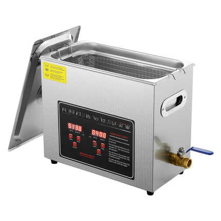 Ultrasonic Cleaner 6L, Digital Timer, Heater, Stainless Steel