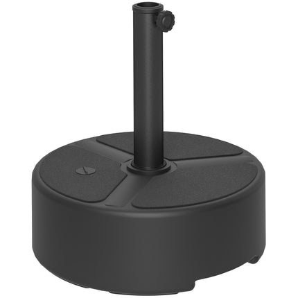 Suport de bază pentru umbrelă, HDPE, 20 kg, compatibil cu tije de 38-48 mm