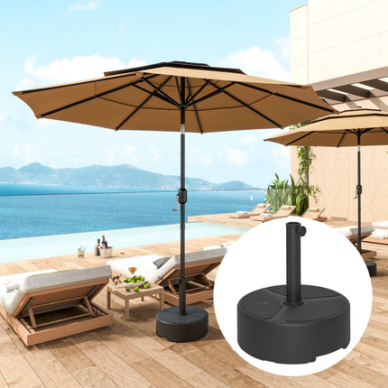 Suport de bază pentru umbrelă, HDPE, 20 kg, compatibil cu tije de 38-48 mm
