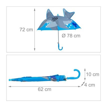 Umbrelă pentru copii „Rechin”