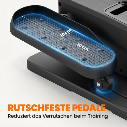 Bicicletă eliptică electrică pentru sub birou, cu telecomandă, LED, 12 viteze