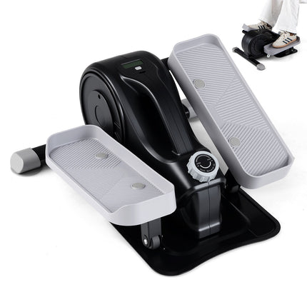 Aparat de exerciții eliptice cu pedală pentru sub birou, negru, compact și silențios