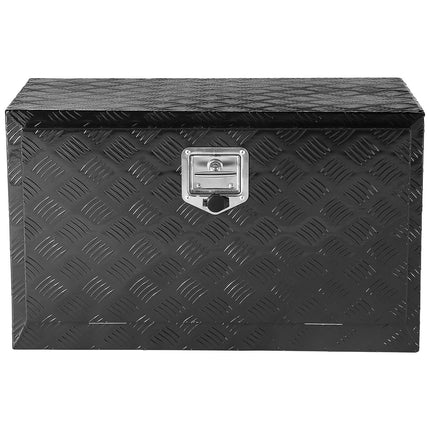 Underbody Truck Tool Box, Aluminum Diamond Plate, 30x17x18 In