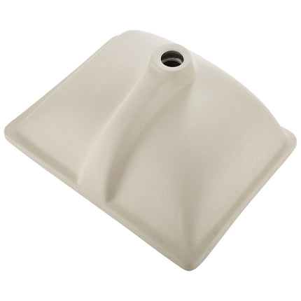 Undermount Bathroom Sink 515 x 385 mm, White Ceramic, Overflow