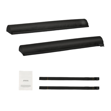 Universal Soft Roof Rack Pads, 28 In, 88 lb, 2 Straps