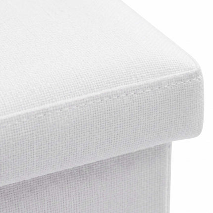 Bancă tapițată cu depozitare – Material textil pliabil, 2 locuri