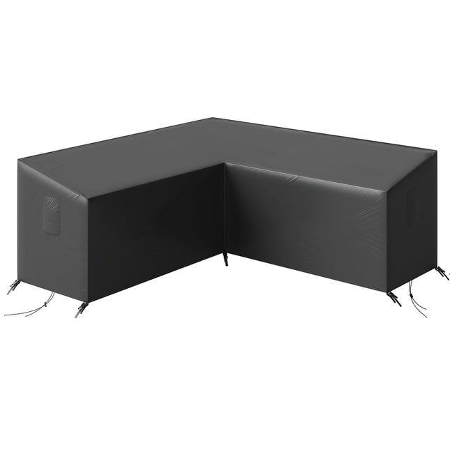 Husă impermeabilă în formă de V pentru mobilier de grădină, 420D Oxford, 216x216x78 cm