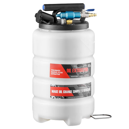 Vacuum Fluid Extractor Pump, 9.5L, Manual-Pneumatic