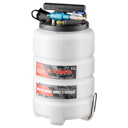 Vacuum Fluid Extractor Pump, 9.5L, Manual-Pneumatic