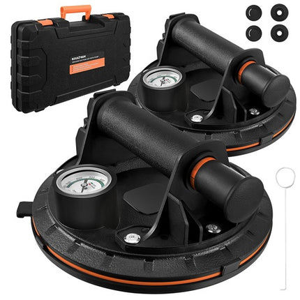 Set ventuze cu pompă, capacitate 200 kg, 2 buc.