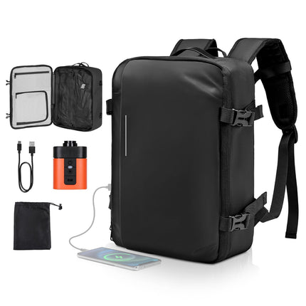 Vacuum Travel Backpack 35L With Air Pump, Water-Resistant