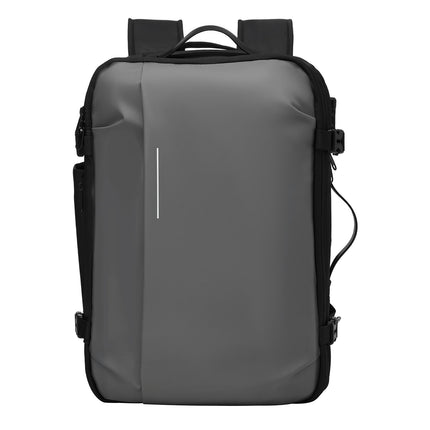 Vacuum Travel Backpack 65L, Pump, TSA Lock, Gray