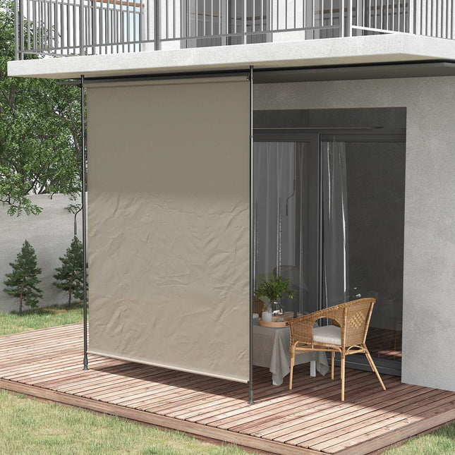 Copertina verticala, Copertina verticala 200 X 292 Cm, Protectie solara retractabila, Copertina laterala reglabila, Protectie vant, Aluminiu, Nisip