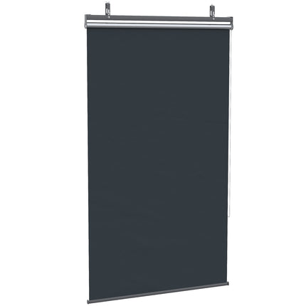 Balcony Privacy screen Sunproof polyester curtain, dark grey