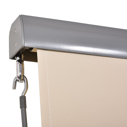 Copertina Verticala Balcon Protectie Vant Si Paravan De Confidentialitate, Manivela, Poliester + Aluminiu, 160X250Cm