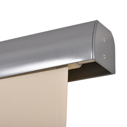 Copertina Verticala Balcon Protectie Vant Si Paravan De Confidentialitate, Manivela, Poliester + Aluminiu, 160X250Cm