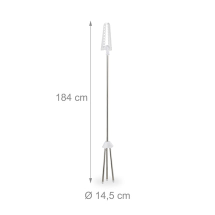 Ușor de rufe vertical, 3 brațe rotative, economisește spațiu