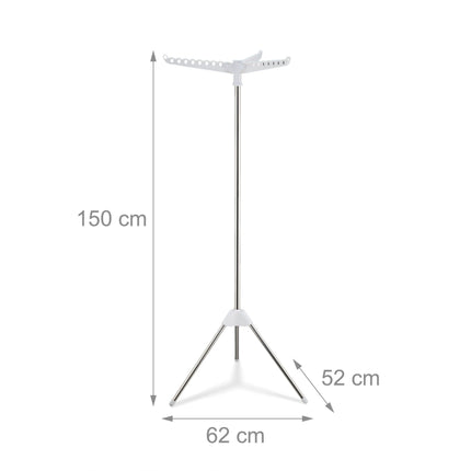 Ușor de rufe vertical, 3 brațe rotative, economisește spațiu