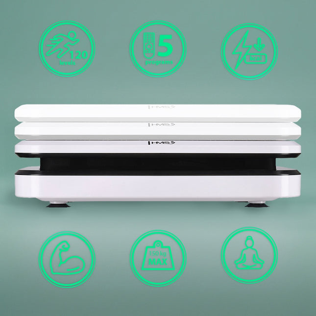 Platformă vibratoare cu bare de flotări, Bluetooth, 5 programe