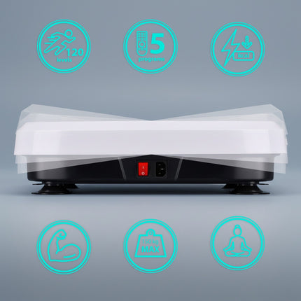 Platformă vibratoare cu benzi de rezistență, Bluetooth, 5 programe