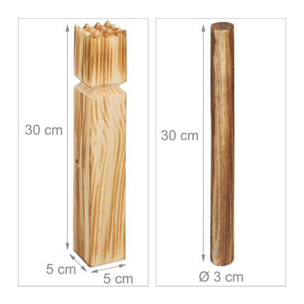Set de jocuri din lemn Viking Kubb