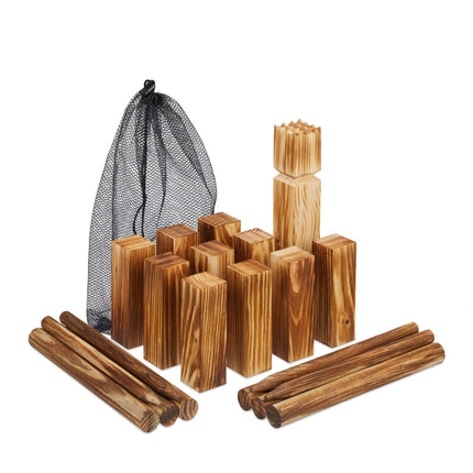 Set de jocuri din lemn Viking Kubb