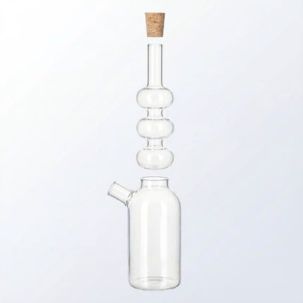 Set dozator oțet și ulei, sticlă borosilicată 2 în 1